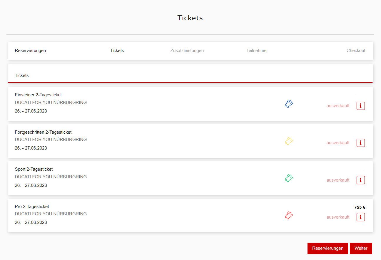 Ticketshop with integrated Ridershub