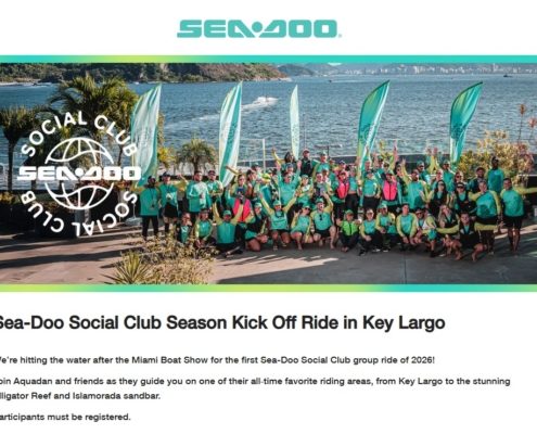 Group ride with Sea-Doo in Key Largo