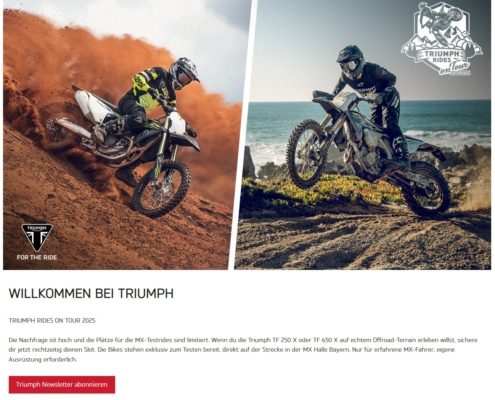 Triumph Off Road Test Ride