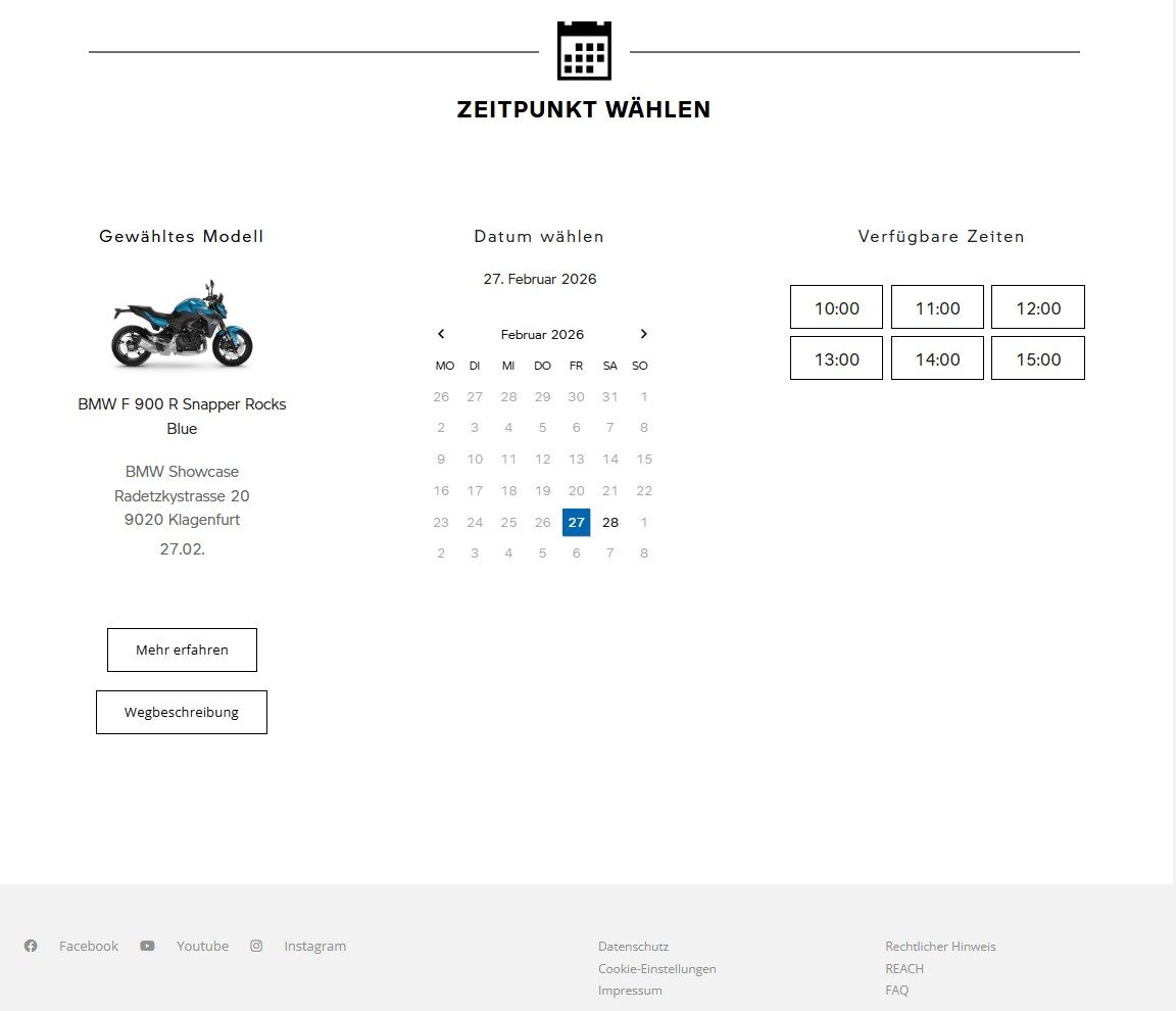 time slot booking bmw motorrad BMW Model Booking for Test Drive